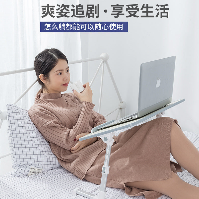 Laptop desk bed desk foldable lazy desk bedroom student dormitory study desk simple.