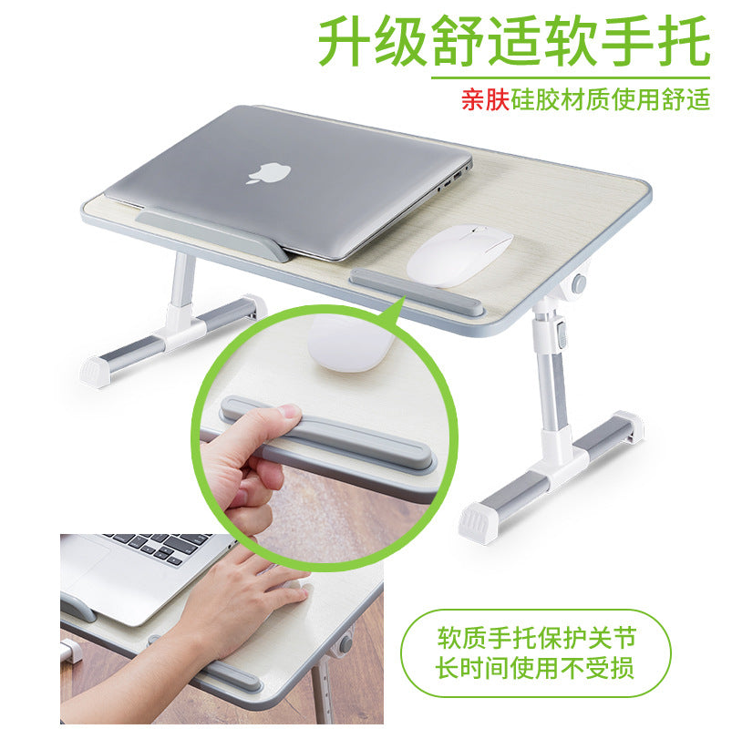 Laptop desk bed desk foldable lazy desk bedroom student dormitory study desk simple.