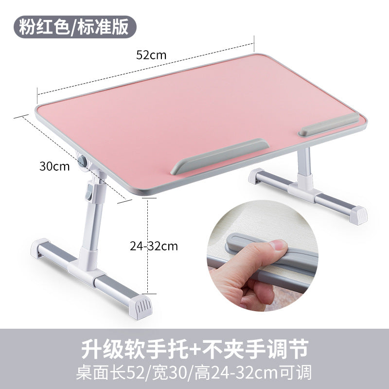 Laptop desk bed desk foldable lazy desk bedroom student dormitory study desk simple.