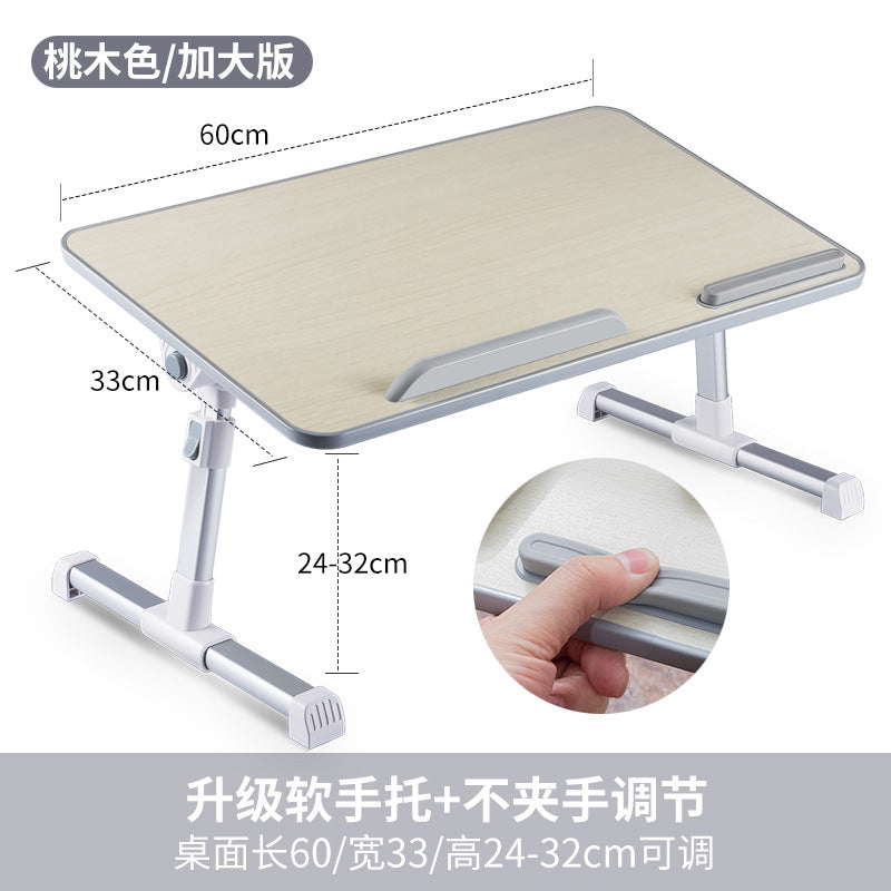 Laptop desk bed desk foldable lazy desk bedroom student dormitory study desk simple.