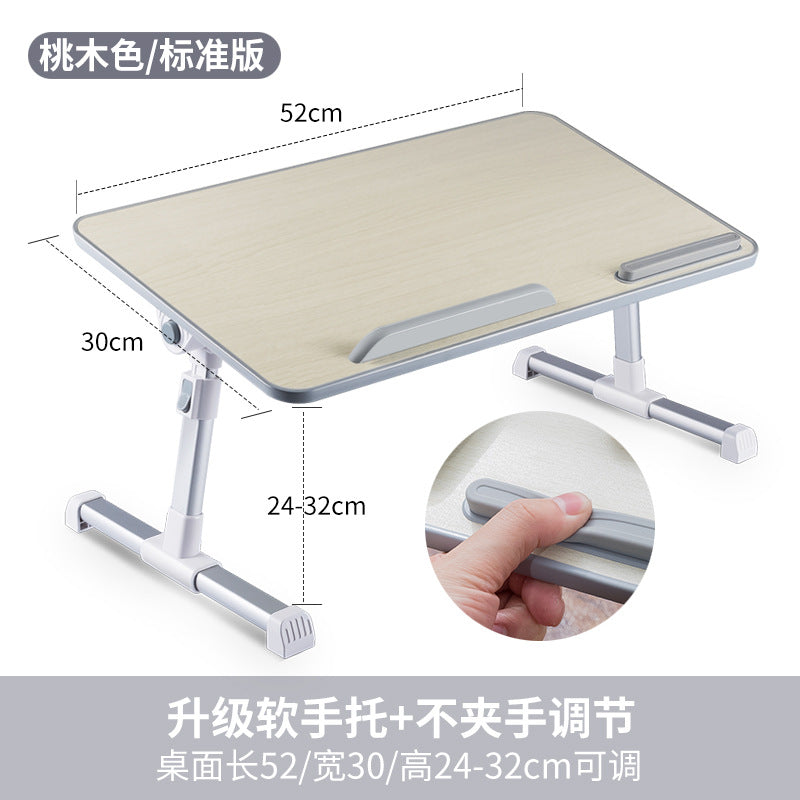 Laptop desk bed desk foldable lazy desk bedroom student dormitory study desk simple.