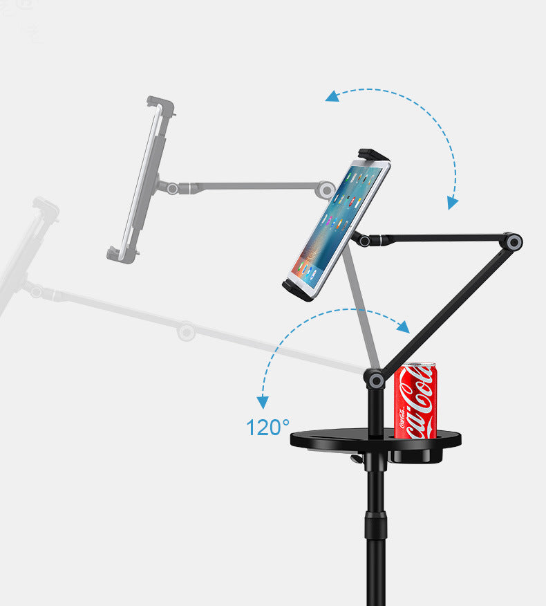 Sammenleggbart, justerbart gulvstativ for mobil og nettbrett UP-9z