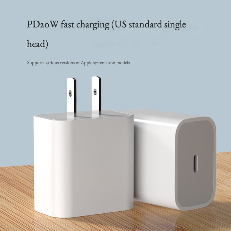 European adapter PD20W charger cross-border foreign trade is applicable to Apple 13/14 mobile phone fast charging charger