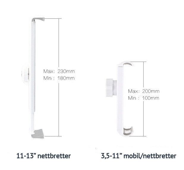 Gulvstativ for Ipader, nettbretter 3.5"~13"