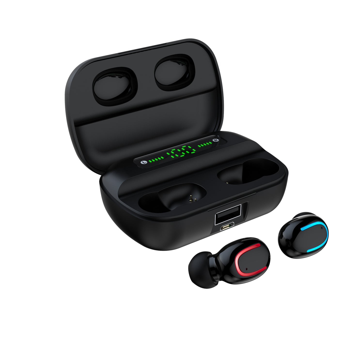 Q82 New tws 5.0in-Ear Wireless Bluetooth Headset Binaural Charging Bin Full Automatic