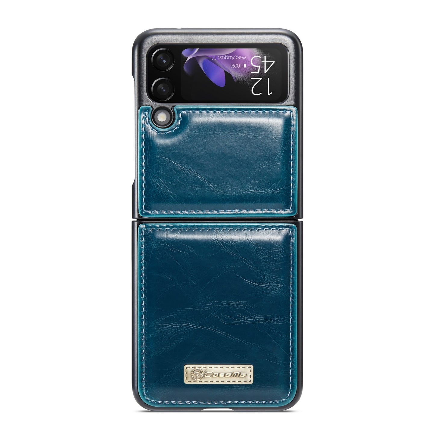 Skinn deksel for Samsung Galaxy Z Flip3 5G Flip 3 lommebok og kort holder