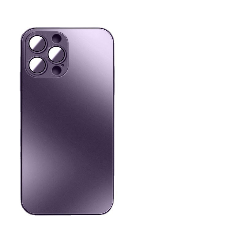 Iphone14promax Scratch-Resistant AG Frosted Glass Phone Case Apple13 Lens Film Silicone Protective Cover
