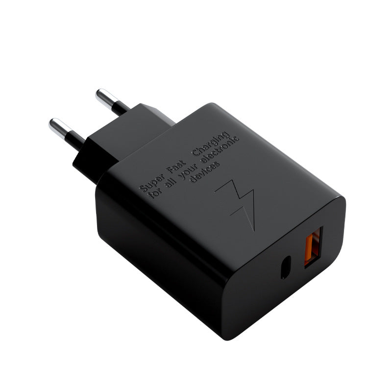 British, European and American Standard - Applicable to Apple Samsung A+C Double PortPD Mobile Phone Charger 35W 45W