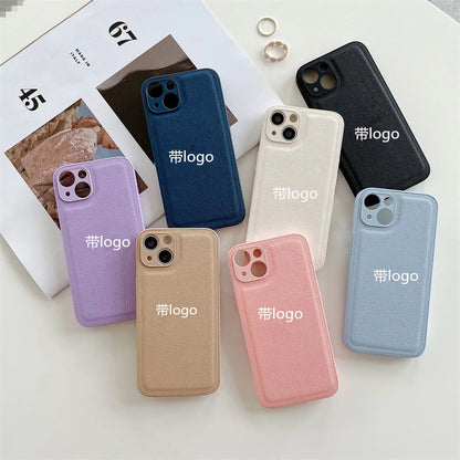 Iphone14 leather phone case iPhone13 promax Iphone 12 silicone iphone11 iphone 7p drop-proof case