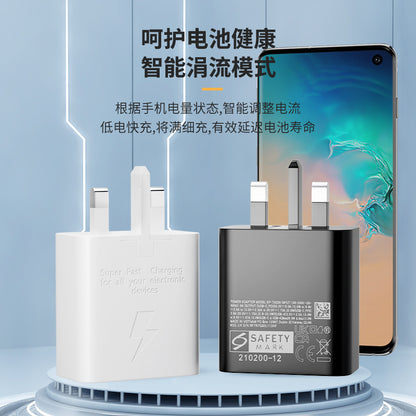 British, European and American Standard - Applicable to Apple Samsung A+C Double PortPD Mobile Phone Charger 35W 45W
