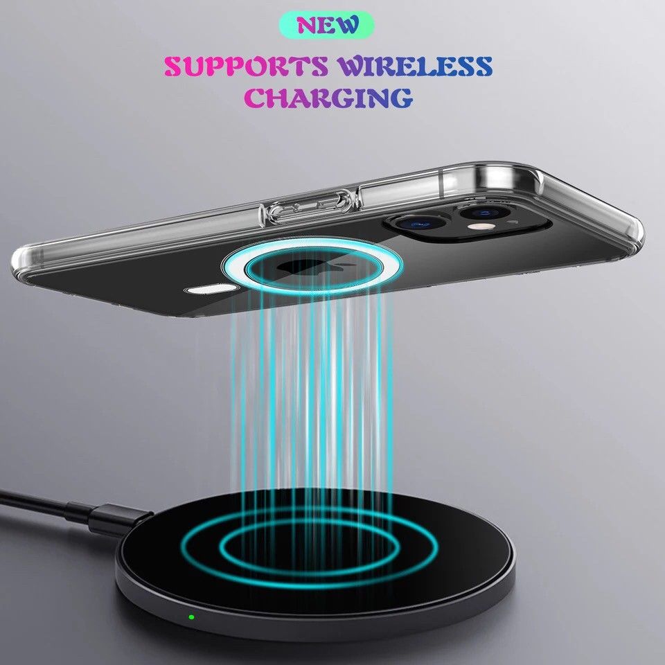 Magsafe magnetisk gjennomsiktig deksel for iphone X,11,12,13,14,15,16,17 serie